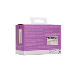 Ouch! Plug Bijou Anal silicone Heart Violet 6 x 2.8 cm